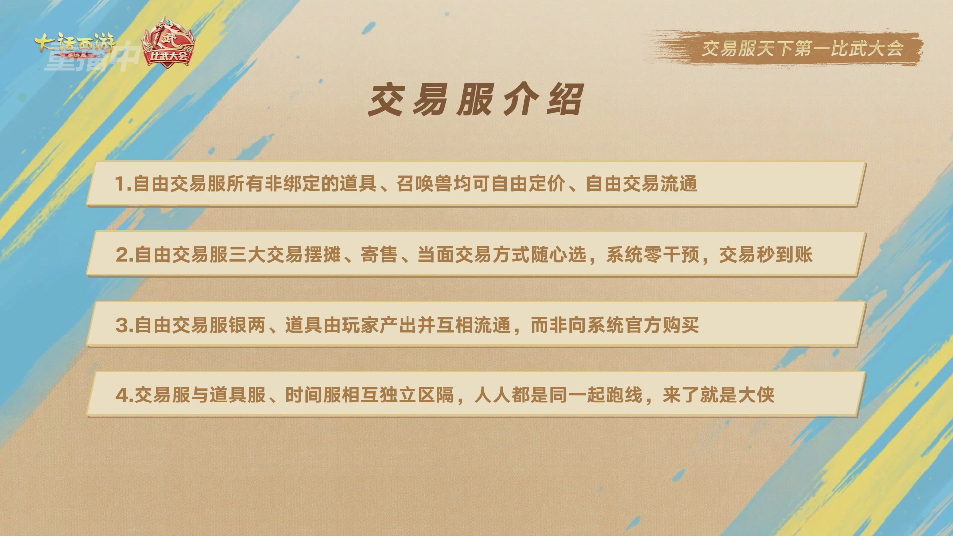 天下第一比武大会，各路豪侠，十年再会