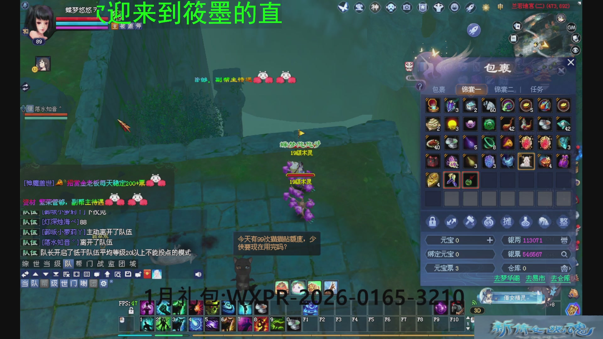 新倩女幽魂萌新探索中