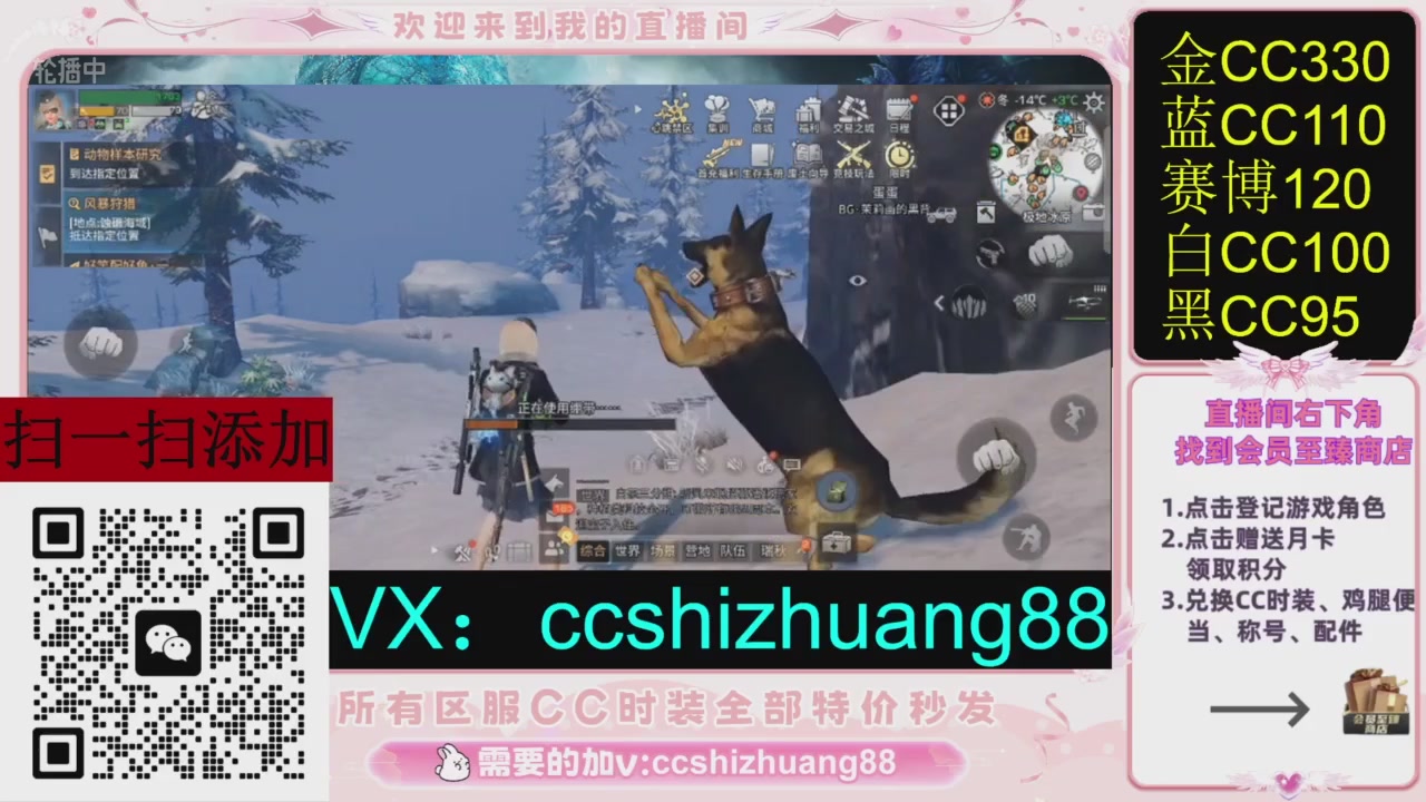 全服时装CC秒发（不是直播是回放哦）需要加V