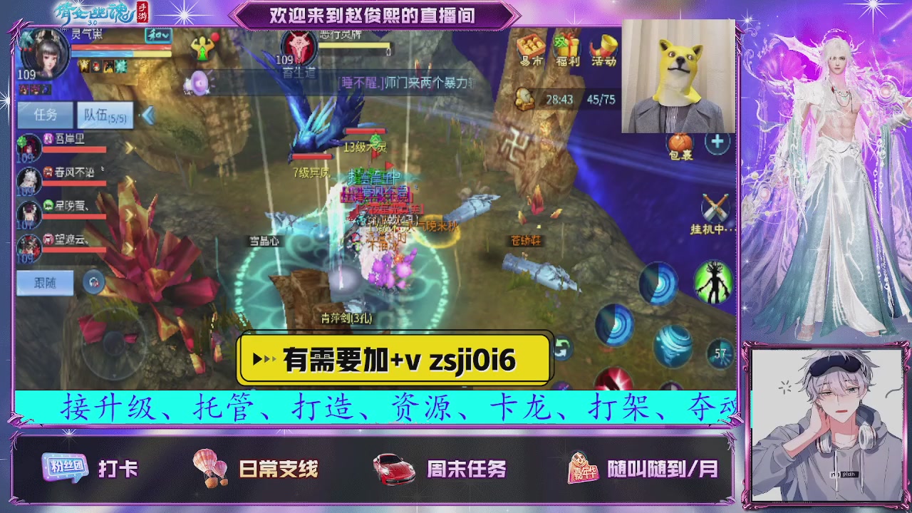 接托管、接各种~