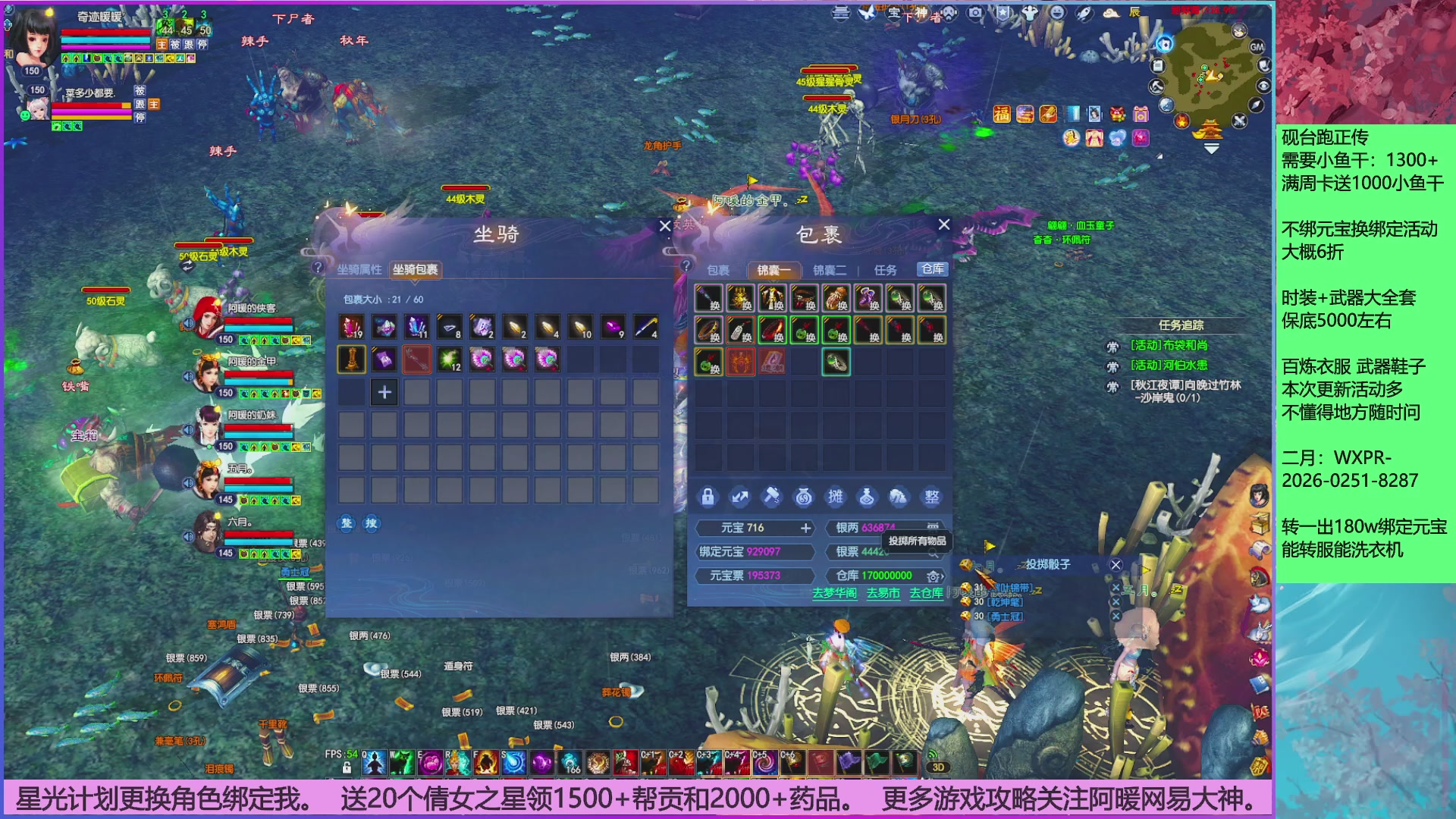 领星光分。领飞行坐骑/帮贡/药品等