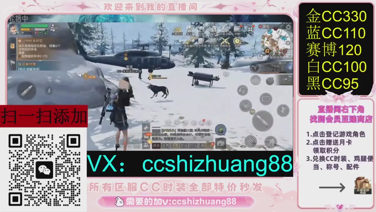 全服时装CC秒发（不是直播是回放哦）需要加V