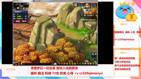 全服接跑环 跑玉 机缘 72变 抓鬼 心