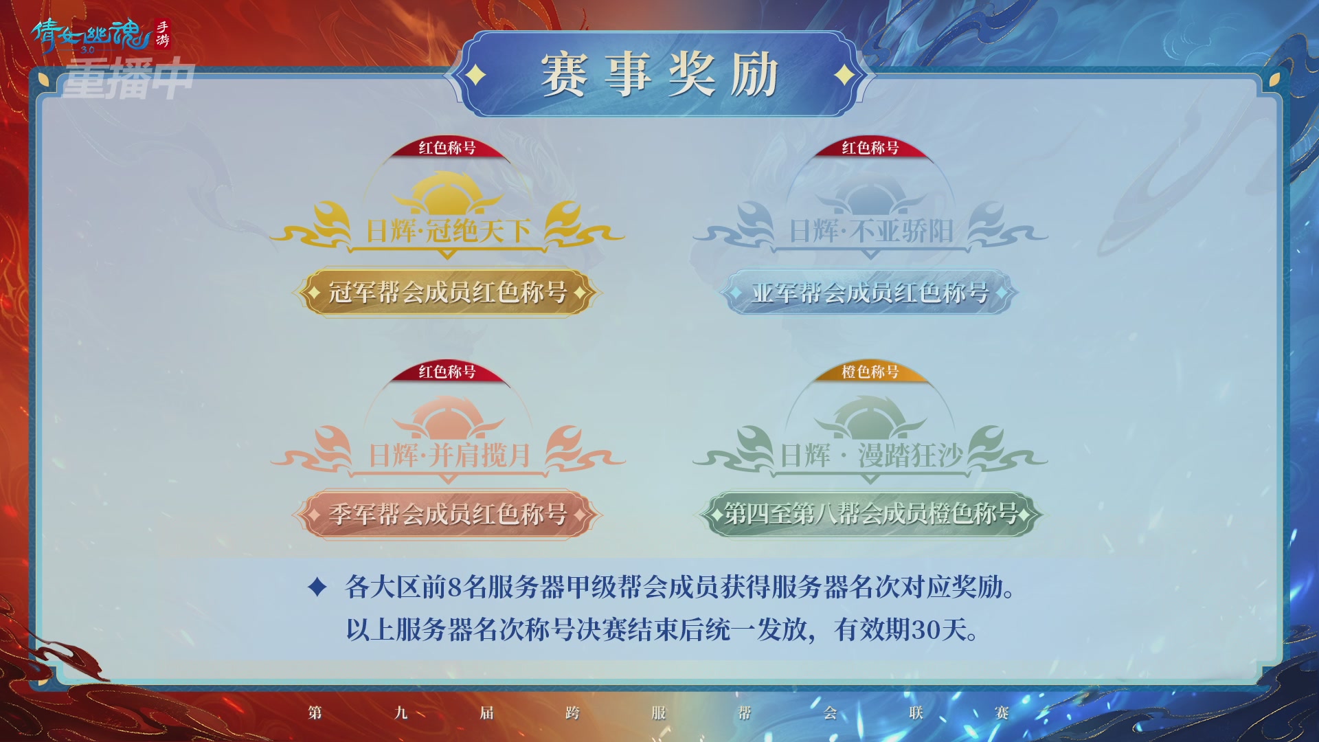 【重播】第九届跨服帮会联赛Day4总决赛