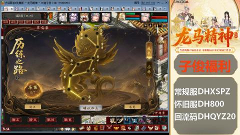 新服<龙马精神>新手码：DHXSPZ
