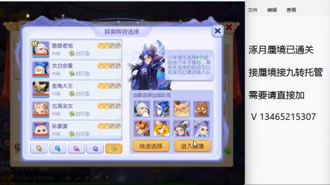 接九转蜃境托管~