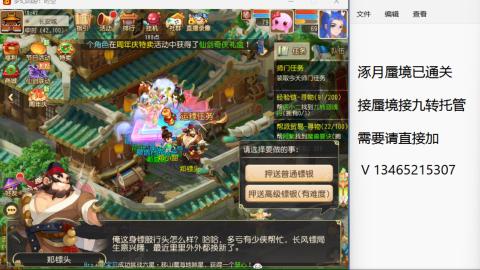 接九转蜃境托管~