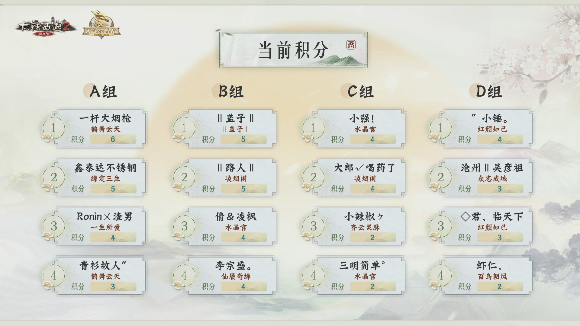 【重播】《大话西游2经典版》天梯巅峰战夏季赛