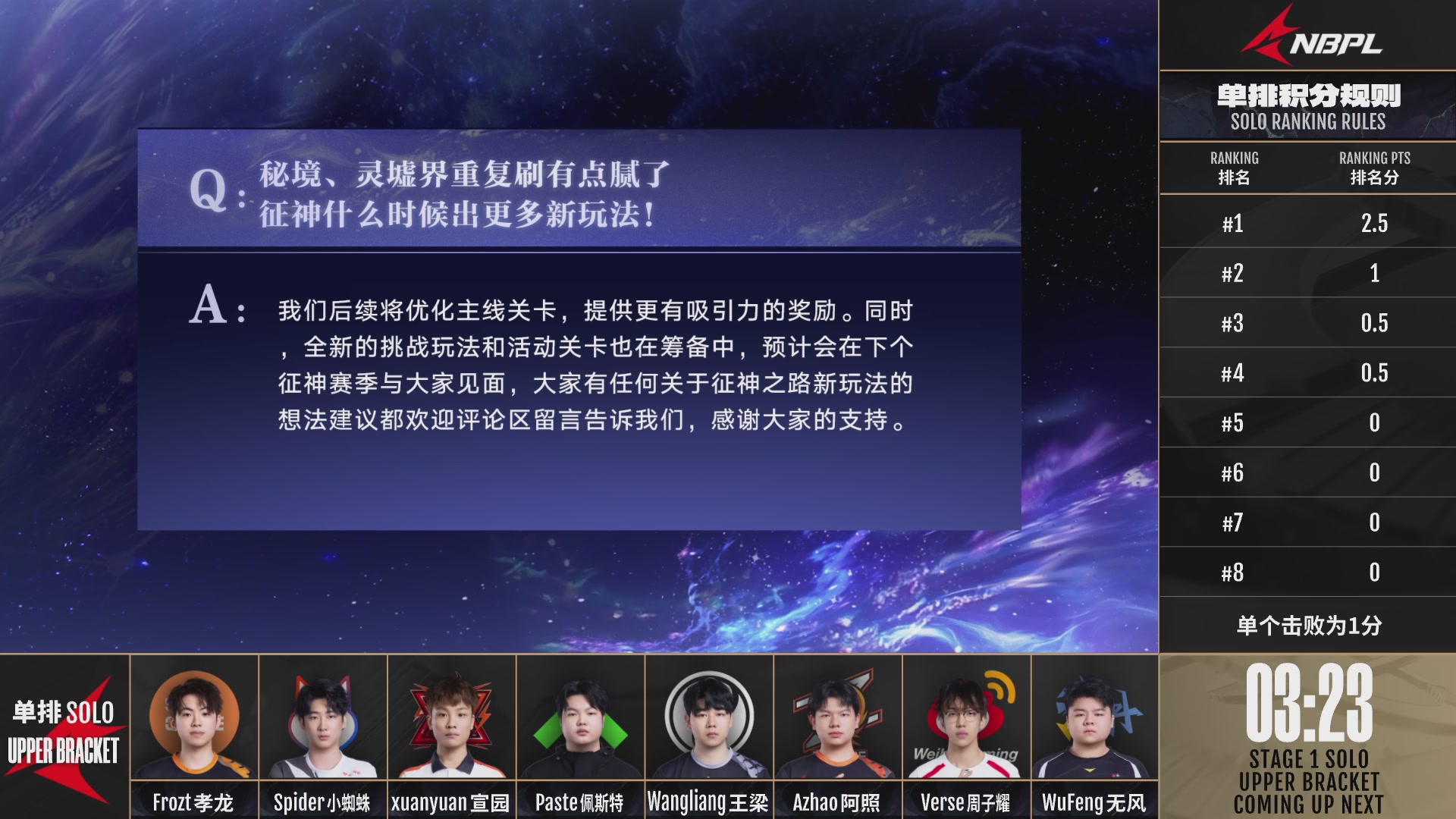 OUG战队第一视角【2025永劫无间职业联赛秋季赛】