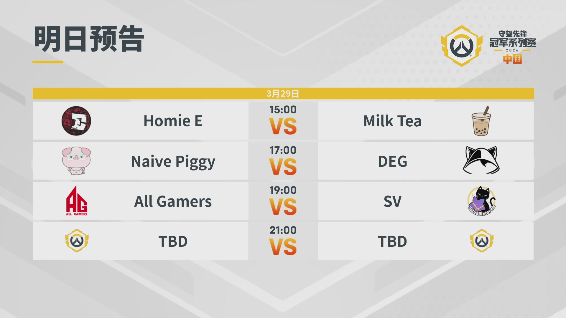 【重播】2026OWCS S1常规赛 D3