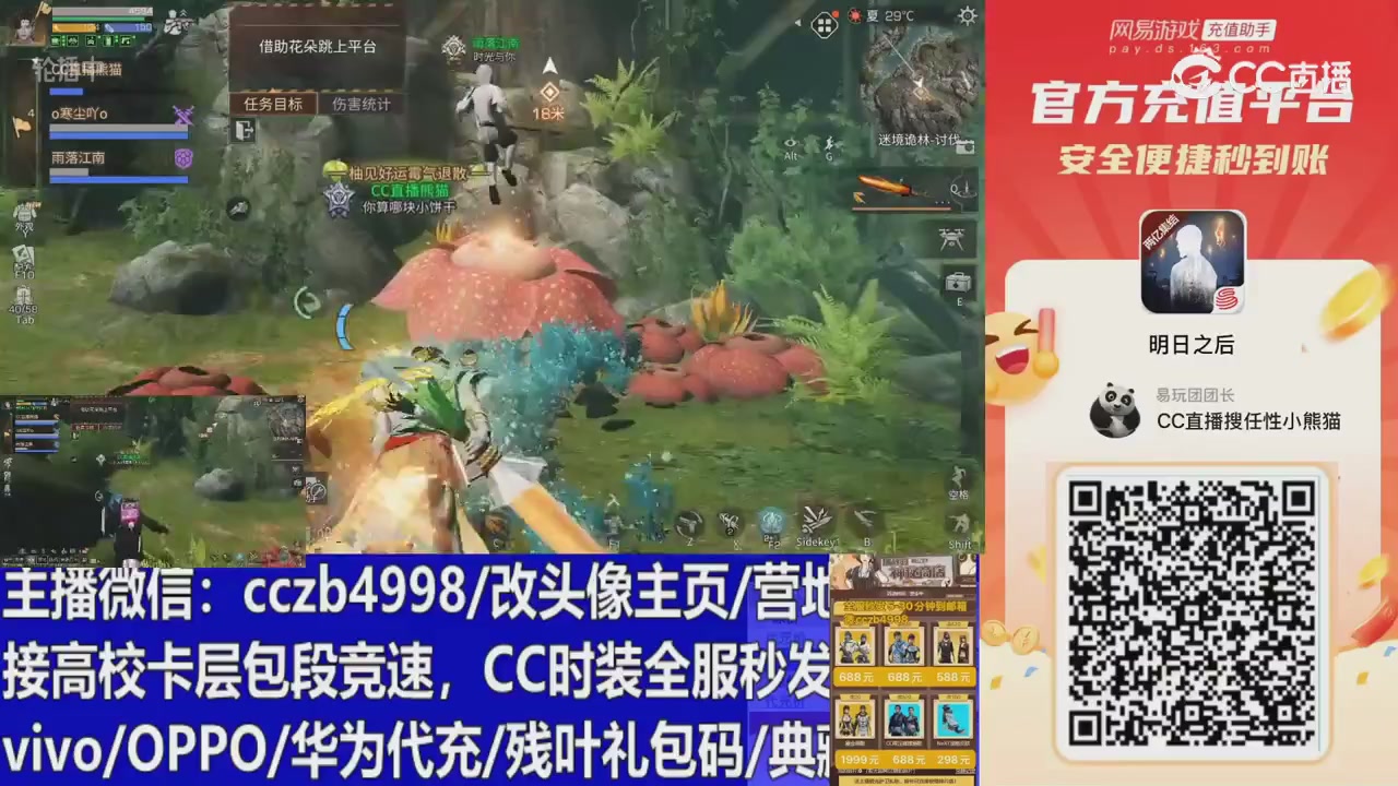 直播回放，购买CC时装请加V