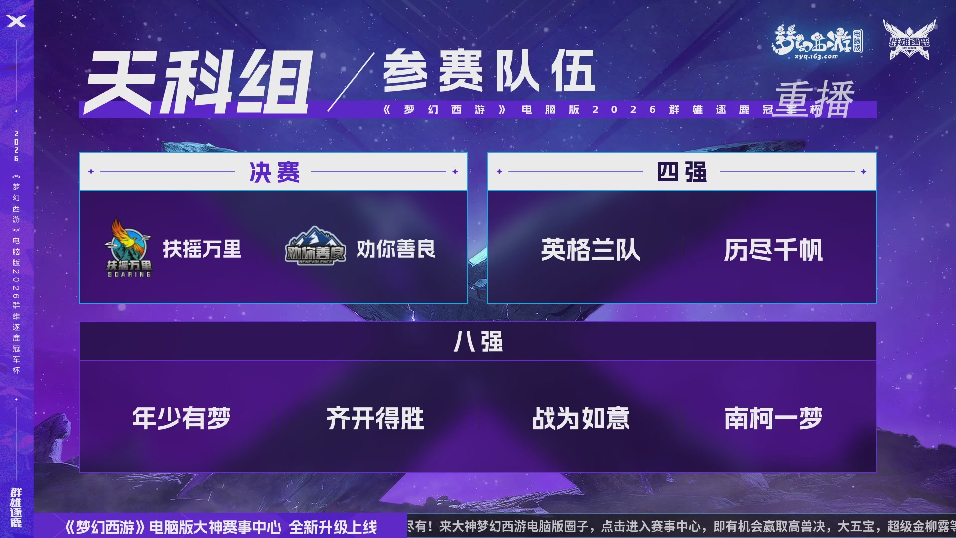 【重播】2026群雄逐鹿冠军杯-总决赛