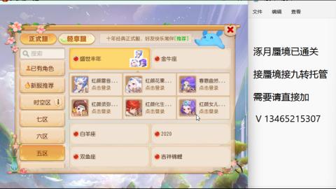 接九转蜃境托管~