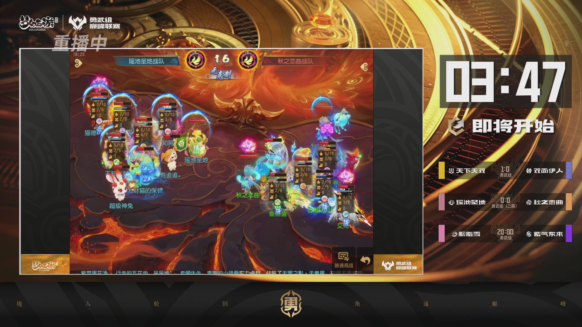 梦幻西游手游巅峰联赛S12常规赛