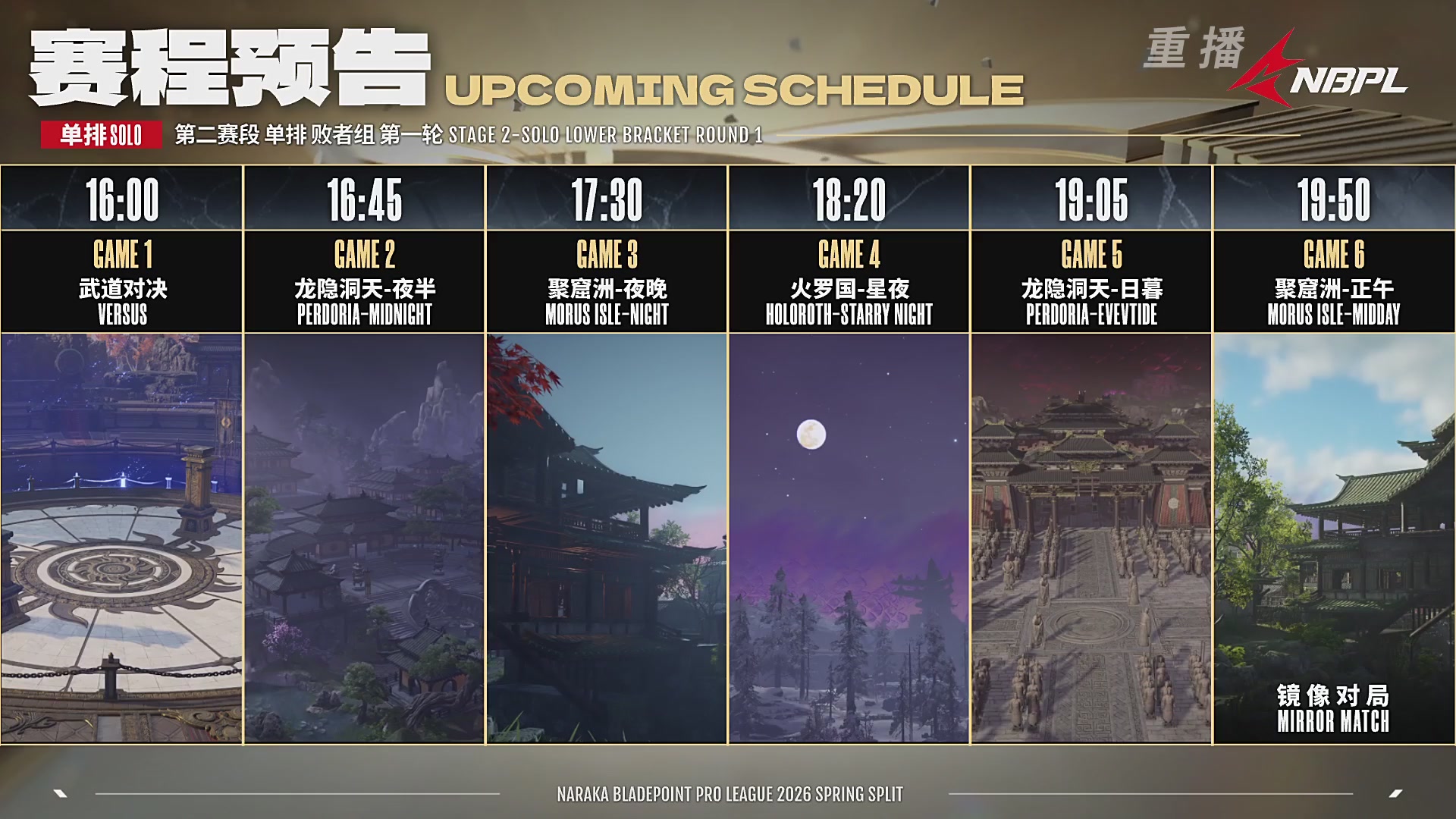 【重播】【NBPL春季赛】三排 第二赛段 B组