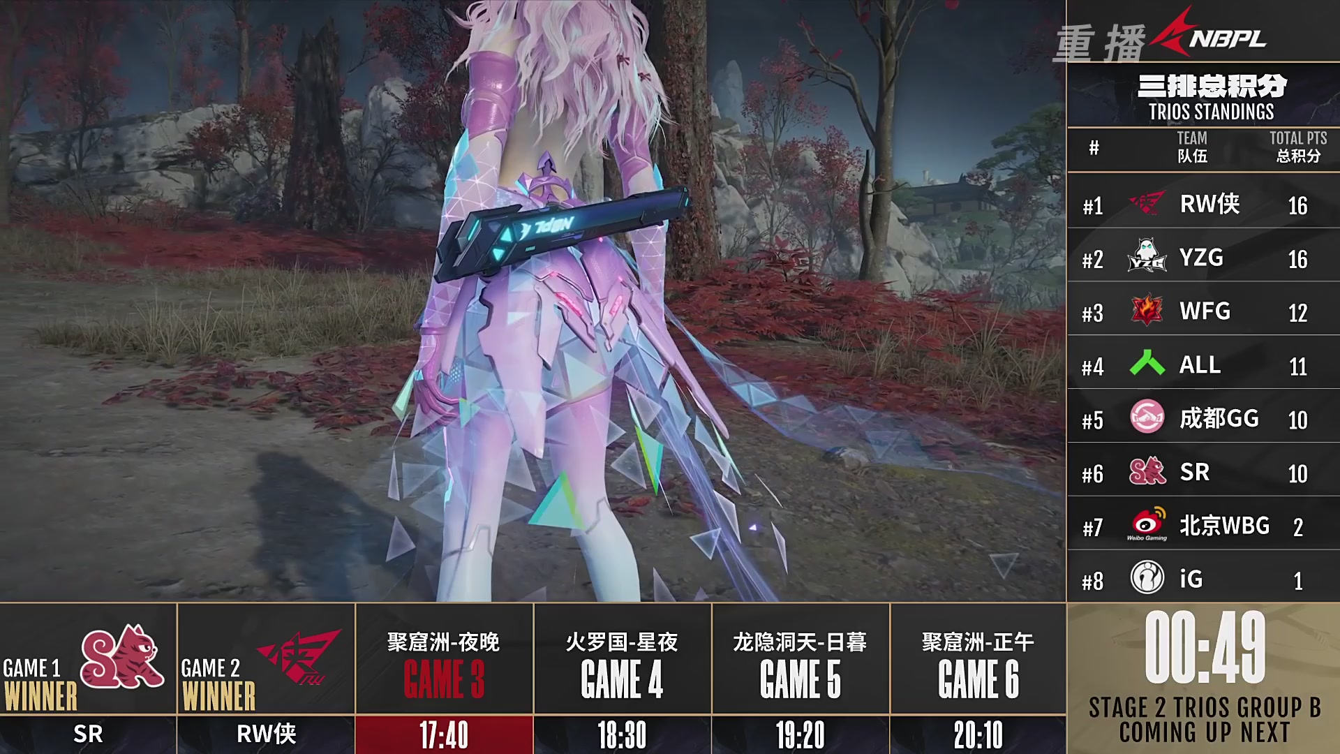 【重播】【NBPL春季赛】三排 第二赛段 B组