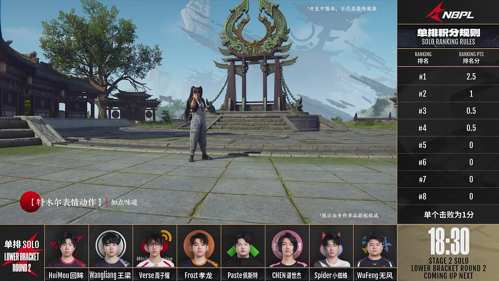 【NBPL春季赛】单排 第二赛段 败者组第二轮