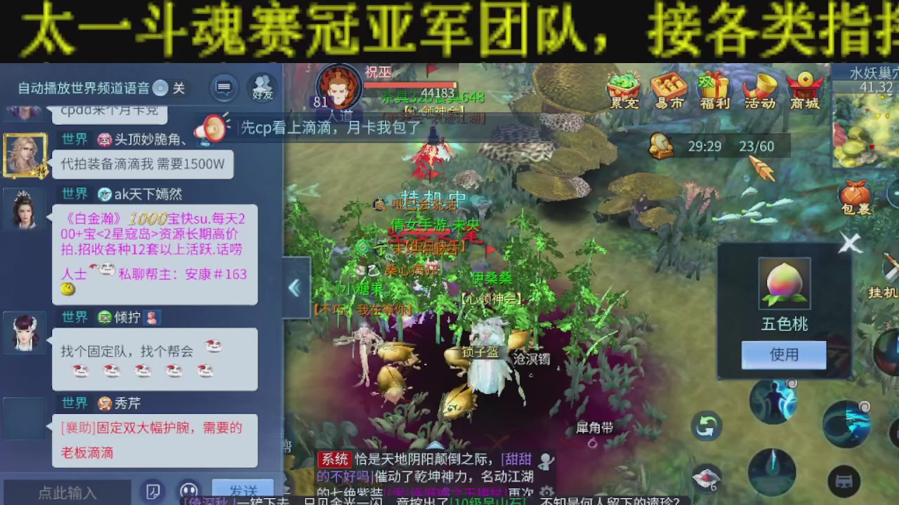 无偿新大区冲级打造托管v16
