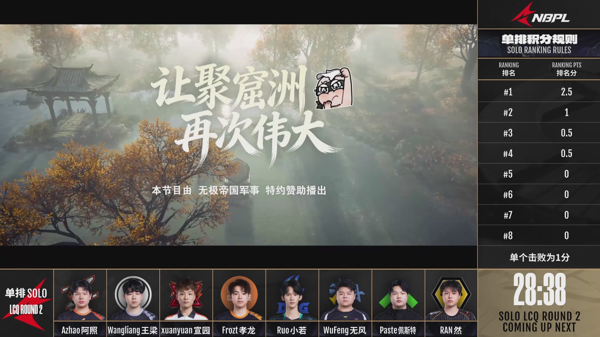 WFG战队第一视角【2025永劫无间职业联赛秋季赛】