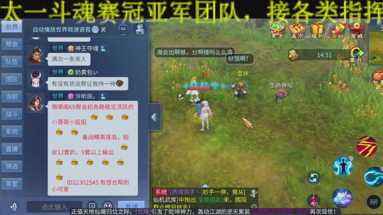 无偿新大区冲级打造托管v16