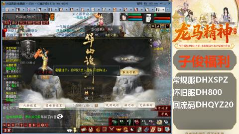 新服<剑荡八荒>新手码：DHXSPZ