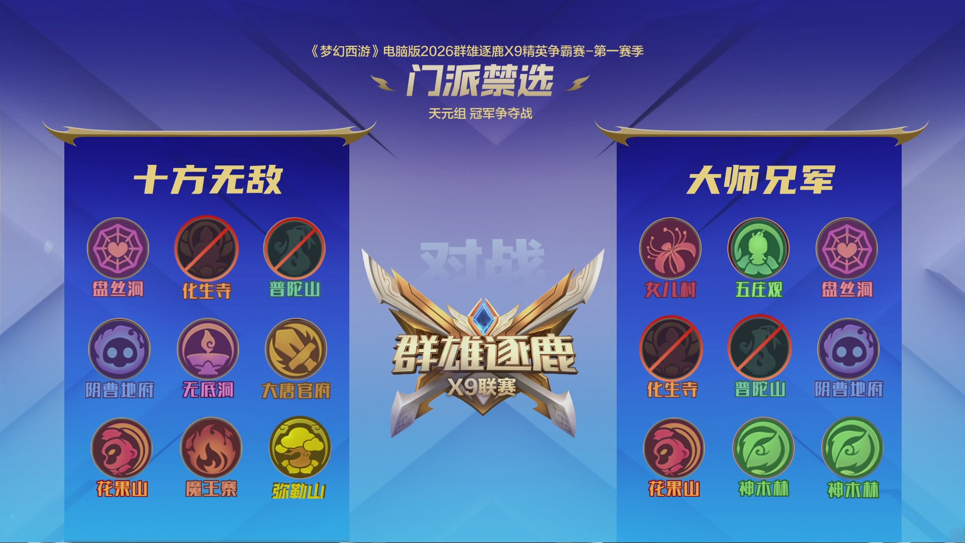 群雄逐鹿X9精英争霸赛-第一赛季决赛（福袋在大神直播间掉落）