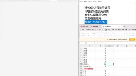 第一细节估价 找号 讲解分析列明细