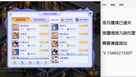 接九转蜃境托管~