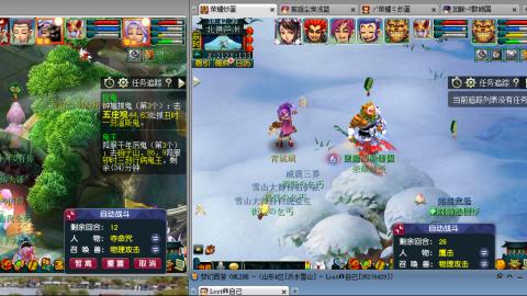 雪山招帮战玩家