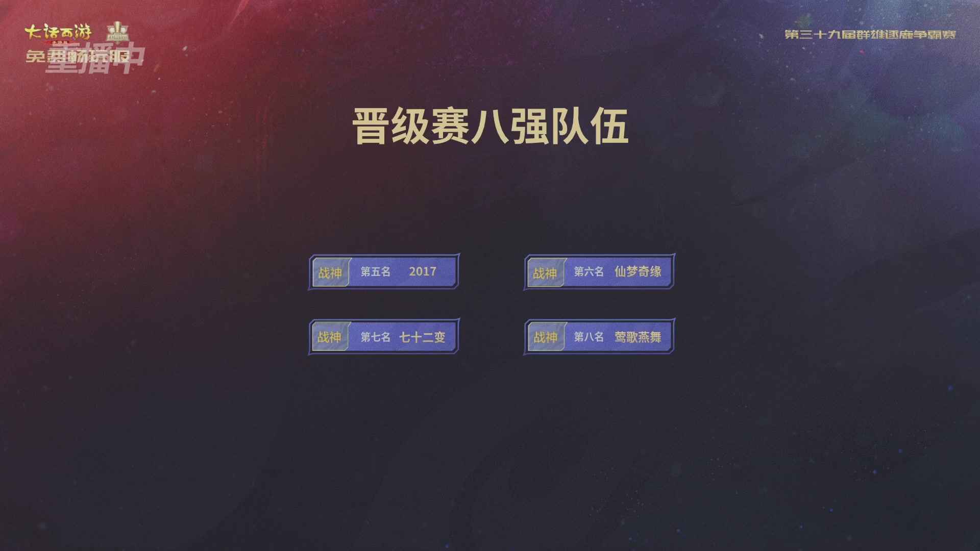 第39届群雄逐鹿争霸赛