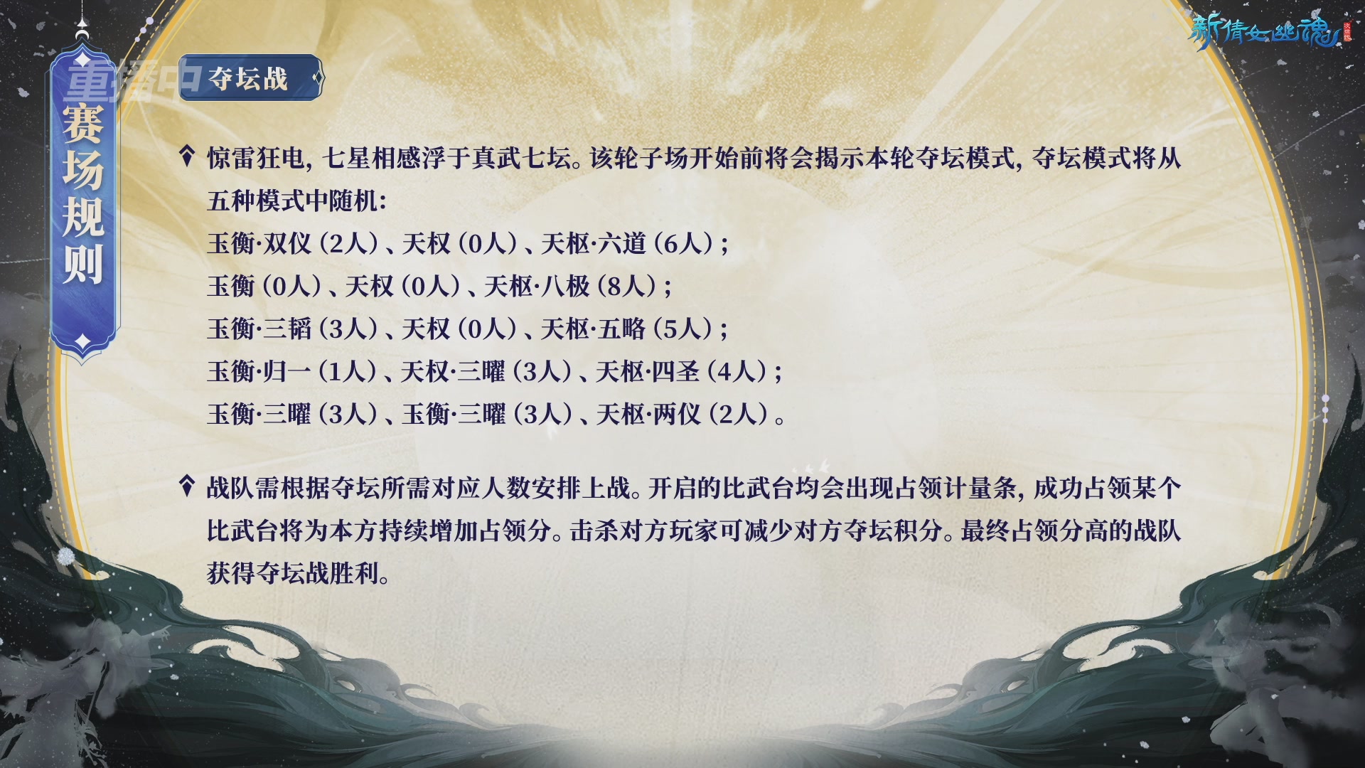 【重播】新倩女幽魂端游天尊真武坛春季赛8强淘汰赛Day1