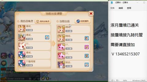 接九转蜃境托管~