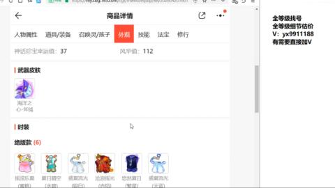 全等级细节找号估价