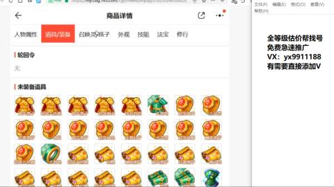 全等级细节找号估价
