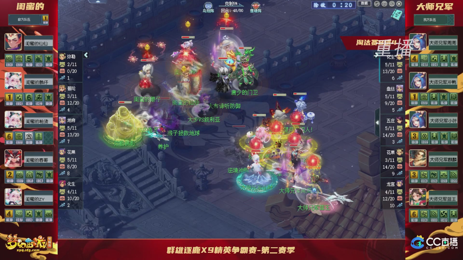 【重播】群雄逐鹿X9精英争霸赛-第二赛季淘汰赛（福袋在大神直播间掉落）