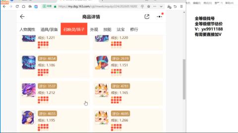 全等级帮找号细节估价