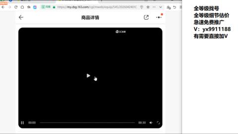 全等级帮找号细节估价