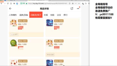 全等级帮找号细节估价
