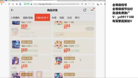 全等级帮找号细节估价