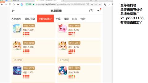 全等级帮找号细节估价