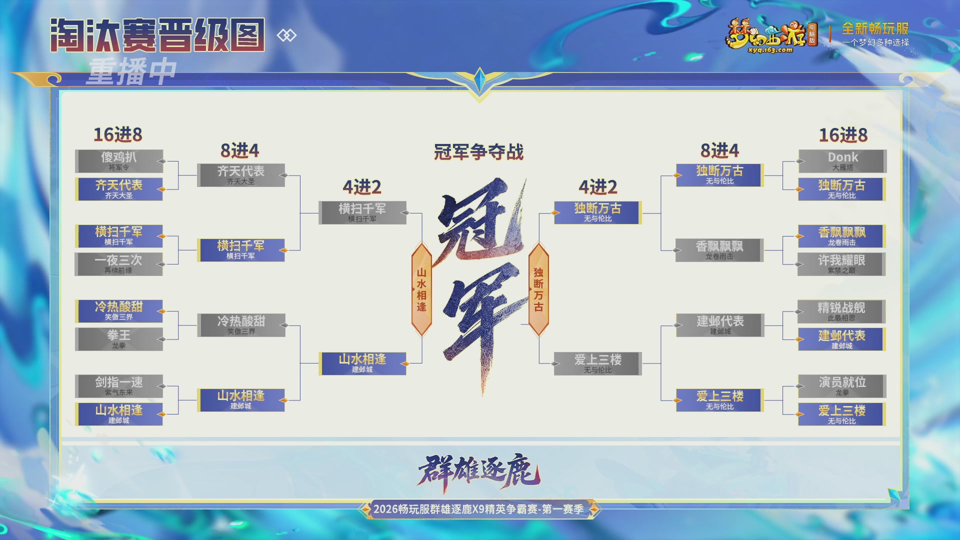 【重播】2026畅玩服群雄逐鹿第一赛季-决赛