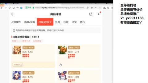 全等级帮找号细节估价