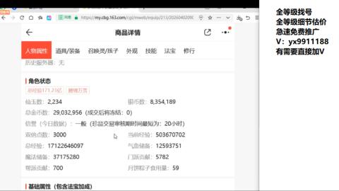 全等级帮找号细节估价