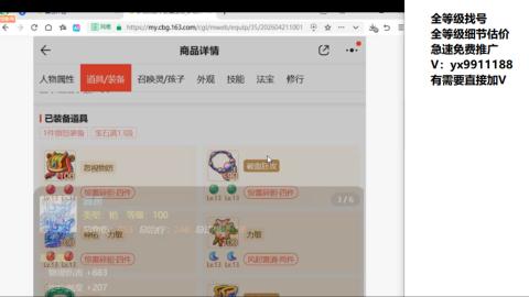 全等级帮找号细节估价