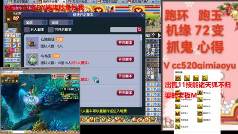 全服接 跑环 跑玉 机缘 72变 抓鬼