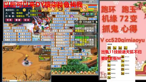 全服接 跑环 跑玉 机缘 72变 抓鬼