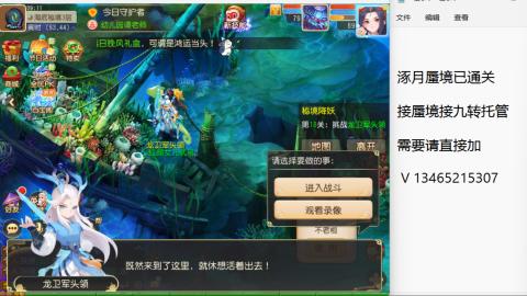 接九转蜃境托管~