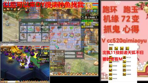 全服接 跑环 跑玉 机缘 72变 抓鬼