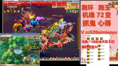 全服接 跑环 跑玉 机缘 72变 抓鬼