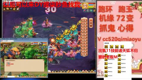 全服接 跑环 跑玉 机缘 72变 抓鬼